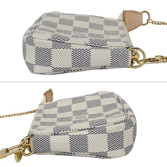Louis Vuitton Mini Pochette Accessoire Damier Azur White - Picture 3 of 9
